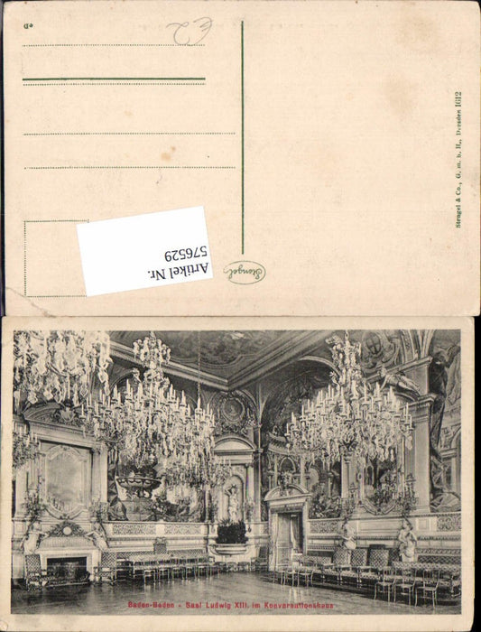 576529, Baden-Baden, Ludwig XIII Hall in the Kurhaus