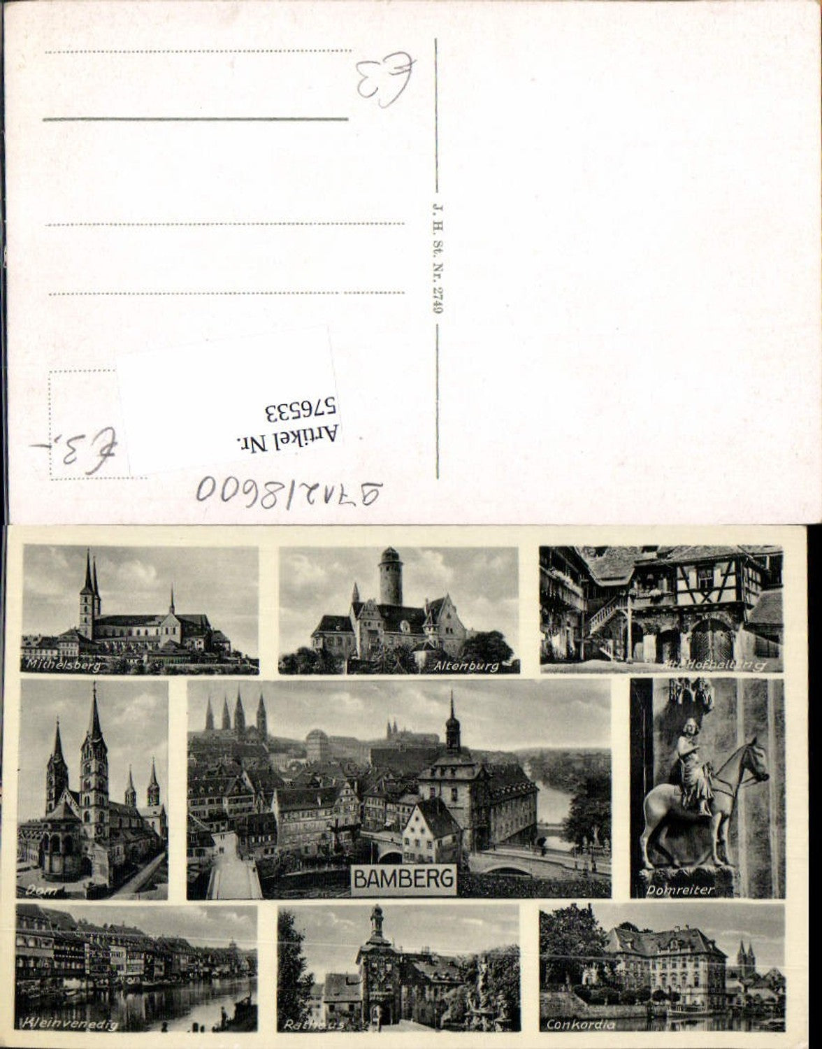576533,Bamberg Michelsberg Altenburg Domreiter Concordia Cathedral Kleinvenedig