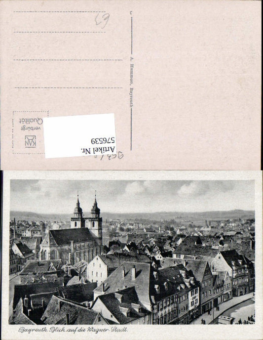 576539, Bayreuth View of the Wagner City