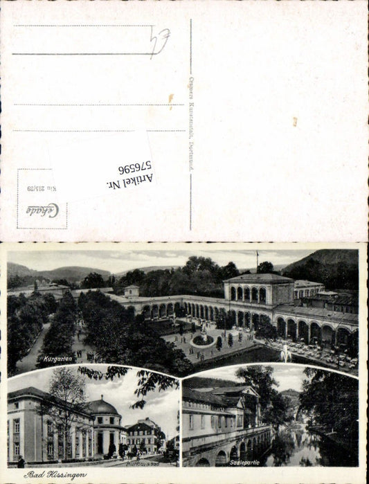 576596, Bad Kissingen Kurgarten Kurhausbad Saalepartie