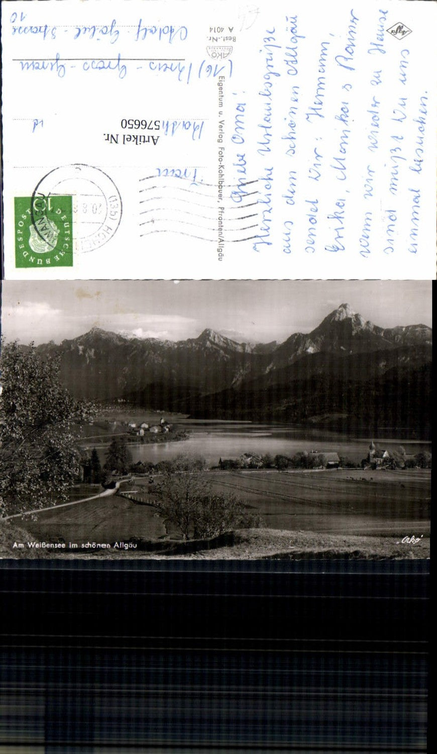 576650,Foto Ak Weißensee i. Allgäu Füssen
