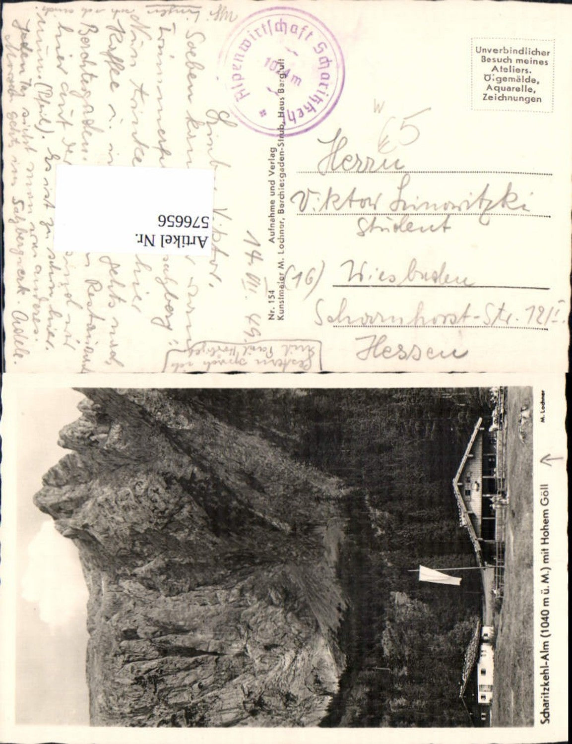 576656, Berchtesgaden Scharitzkehlalm Scharitzkehl-Alm m. Hohen Göll