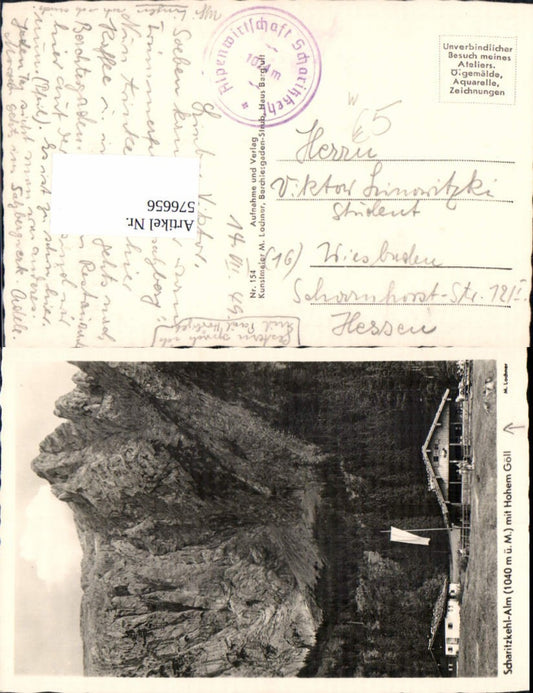 576656, Berchtesgaden Scharitzkehlalm Scharitzkehl-Alm m. Hohen Göll