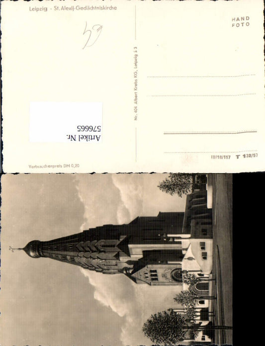 576665,Foto Ak Leipzig St Alexij Gedächtniskirche