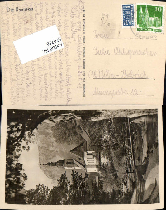576718,Ramsau bei Berchtesgaden Dorfkirche Brücke