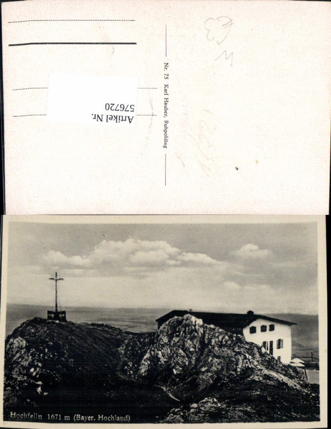 576720,Hochfelln Gipfelkreuz Gemeinde Bergen im Chiemgau
