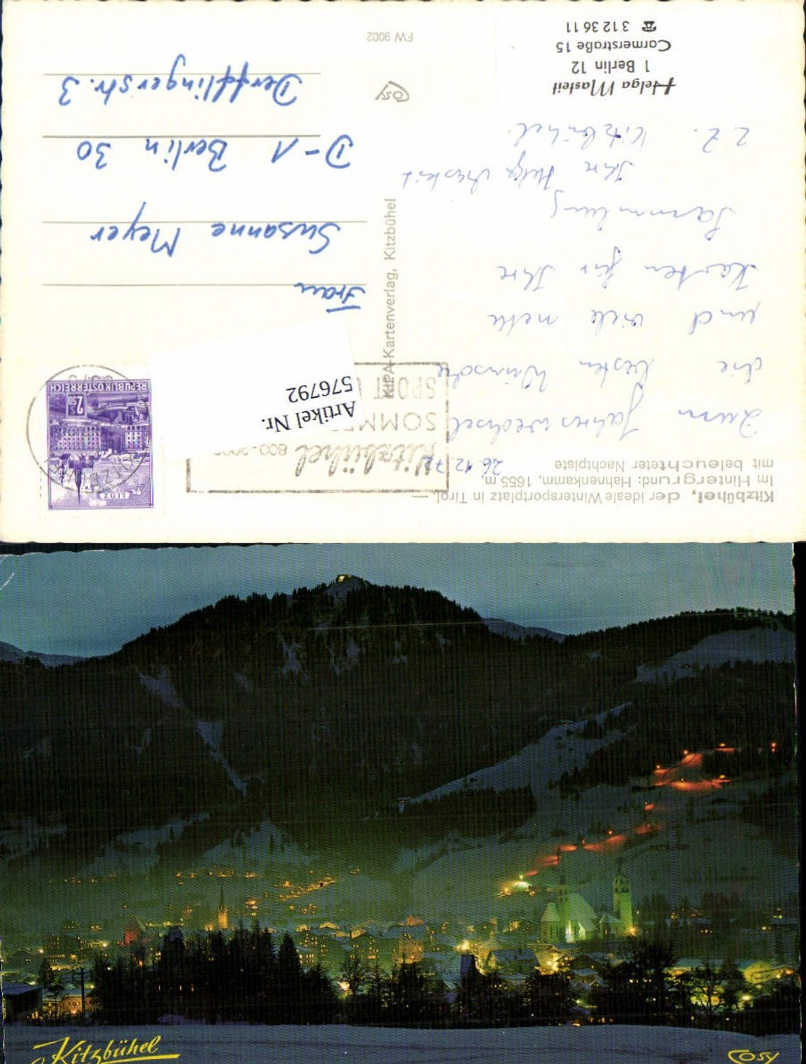 Alte Ansichtskarte – Old Postcard