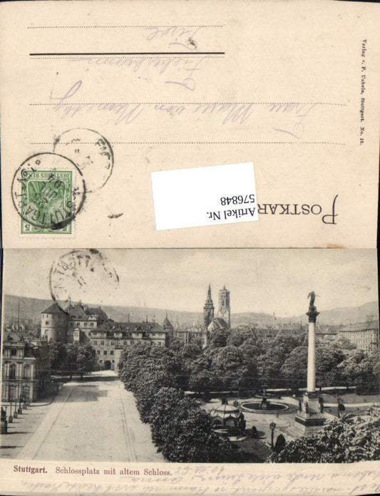 576848, Stuttgart Schlossplatz Old Castle