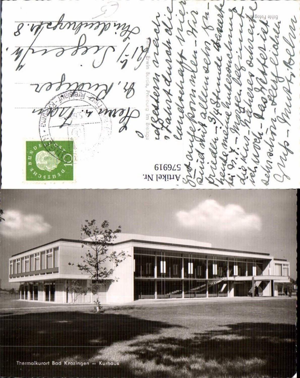 576919,Foto Ak Bad Krozingen Kurhaus