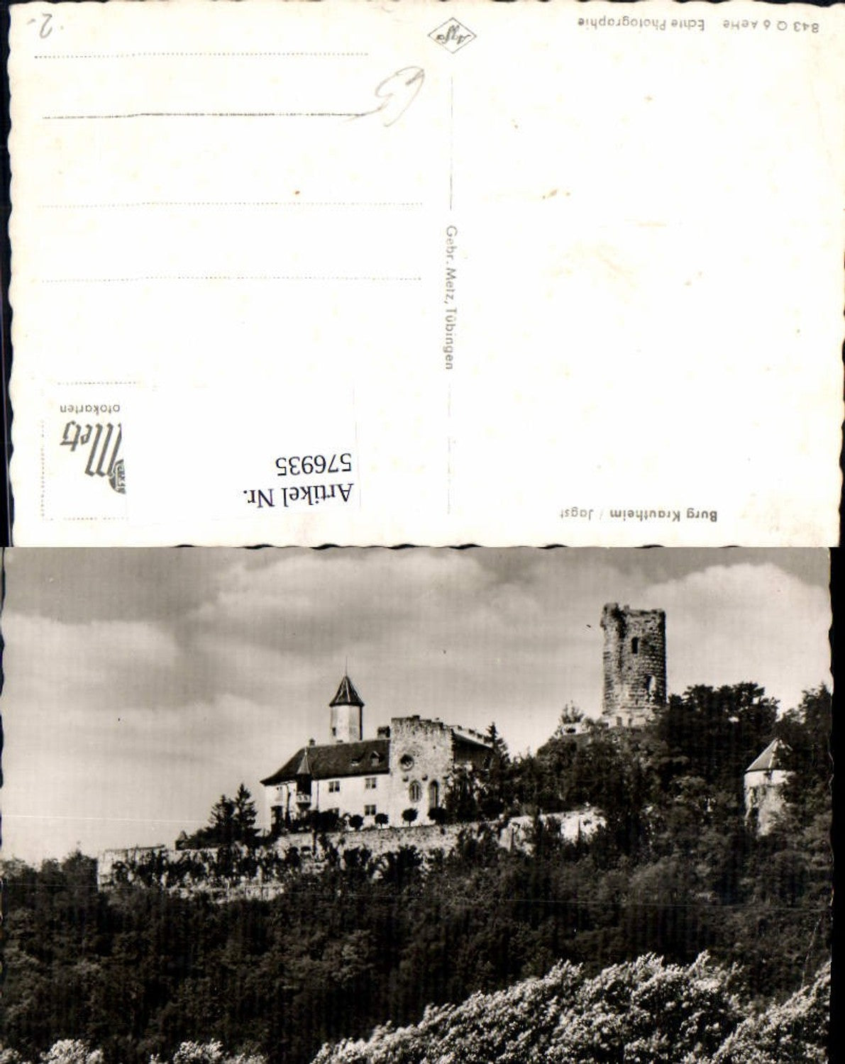 576935,Foto Ak Krautheim Burg Krautheim Jagst