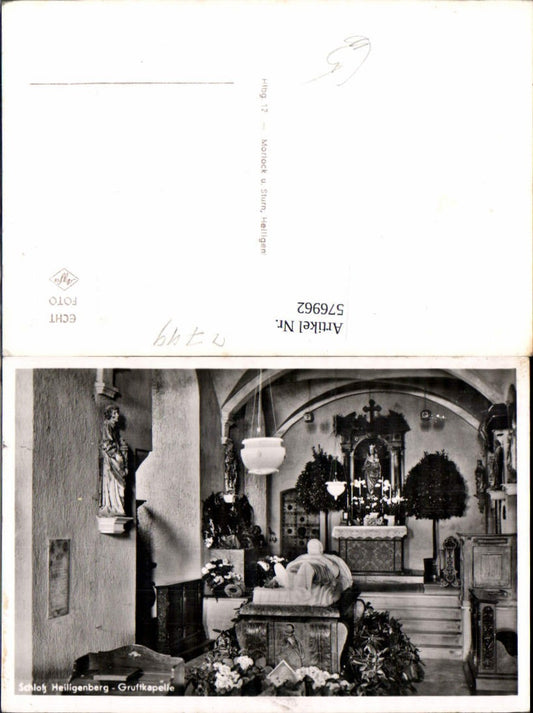 576962, Photo Ak Heiligenberg Castle Crypt Chapel Interior View