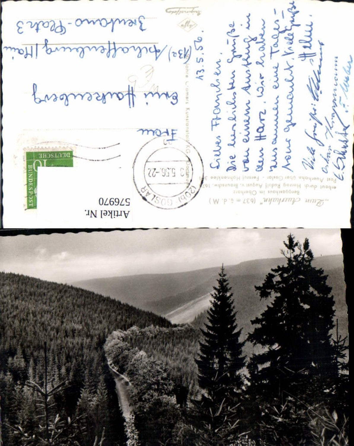 576970,Foto Ak Bärental b. Goslar Hahnenklee