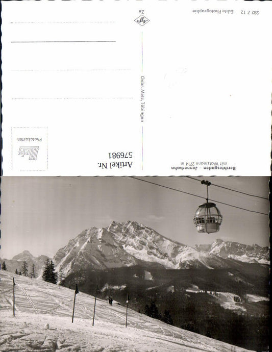 576981, Photo Ak Berchtesgaden Jennerbahn with Watzmann cable car gondola