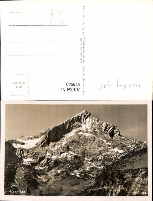 576989,Foto Ak Alpspitze b. Garmisch-Partenkirchen
