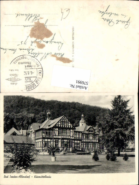 576991,Foto Ak Bad Sooden-Allendorf Kurmittelhaus