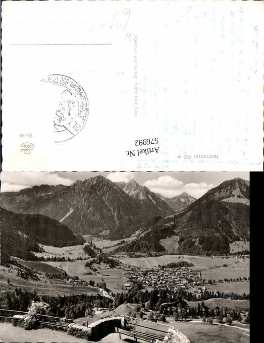 576992,Foto Ak Jochkanzel b. Oberjoch Bad Hindelang