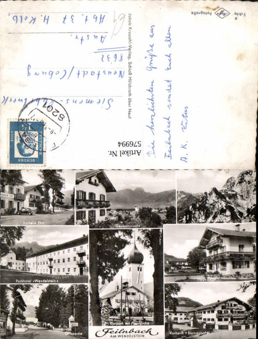 576994,Mehrbild Ak Bad Feilnbach a. Wendelstein Kurheim Parkhotel