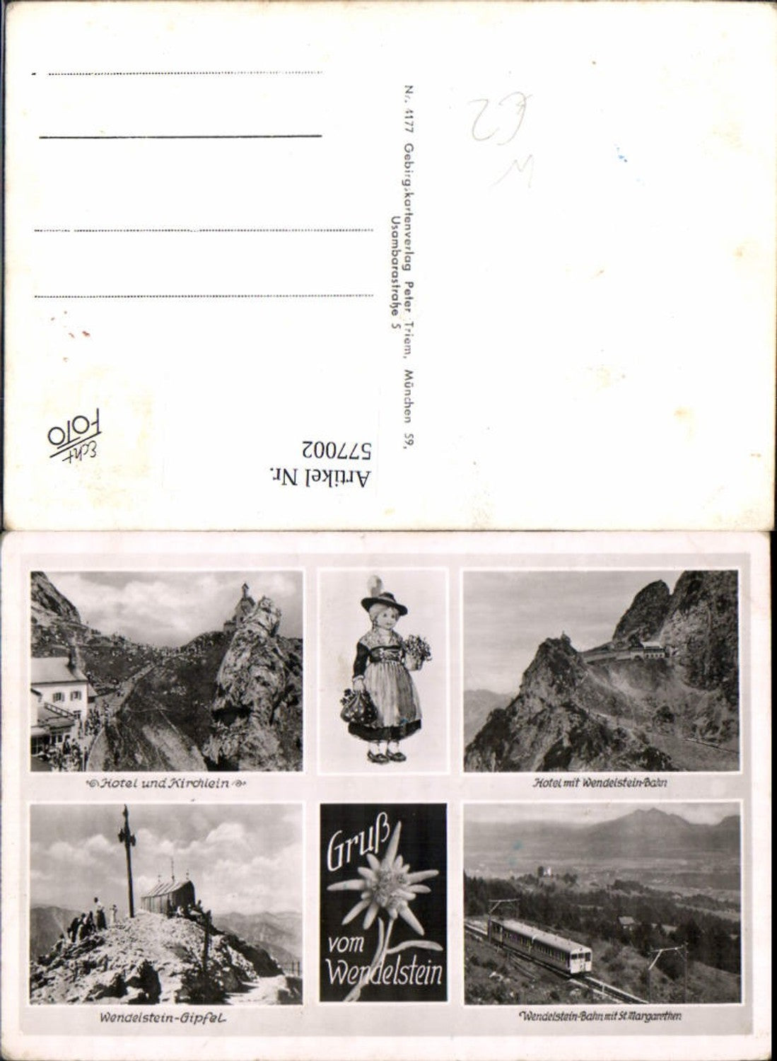 577002,Mehrbild Ak Bayrischzell Wendelstein Hotel u. Kirchlein Bergbahn Gipfelkreuz