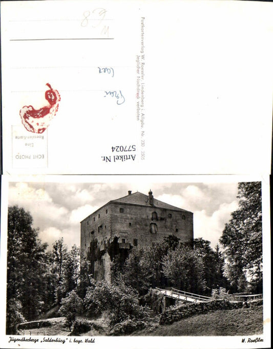 577024,Foto Ak Saldenburg Ansicht Jugendherberge Saldenburg