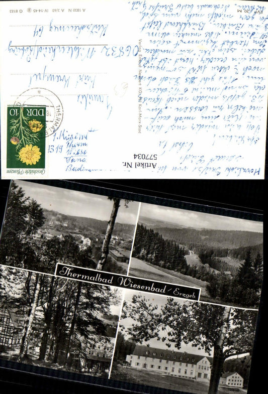 577034,Mehrbild Ak Thermalbad Wiesenbad Erzgebirge