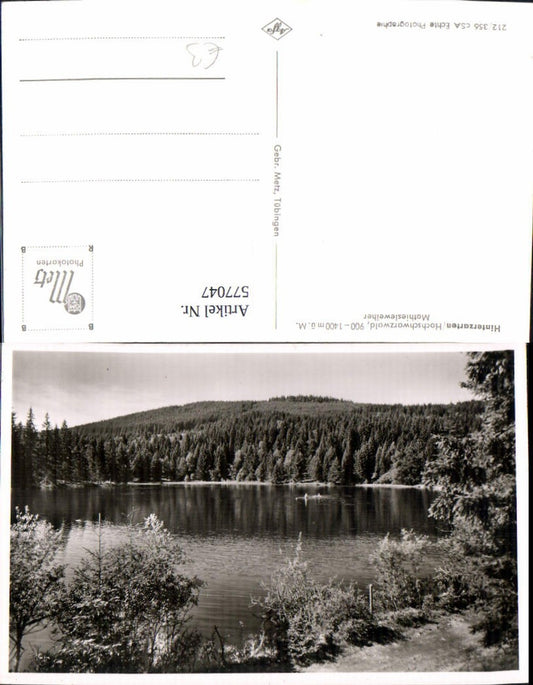 577047, Photo Ak Hinterzarten Hochschwarzwald Mathiesleweiher