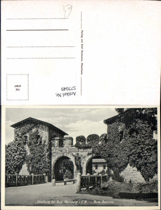577049,Saalburg b. Bad Homburg vor der Höhe Porta Decuma