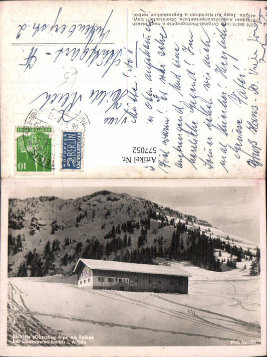 577052, Ski hut Oberstiegalpe am Falken near Oberstaufen Steibis Allgäu