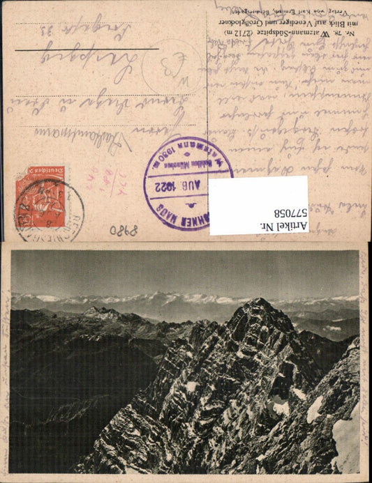 577058, Watzmann South Peak with view of Venediger and Großglockner, Ramsau near Berchtesgaden
