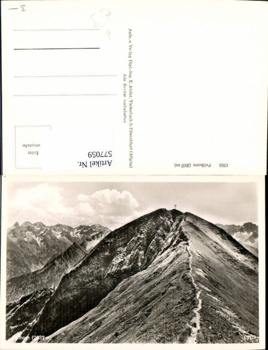 577059,Photo Ak Fellhorn b. Oberstdorf
