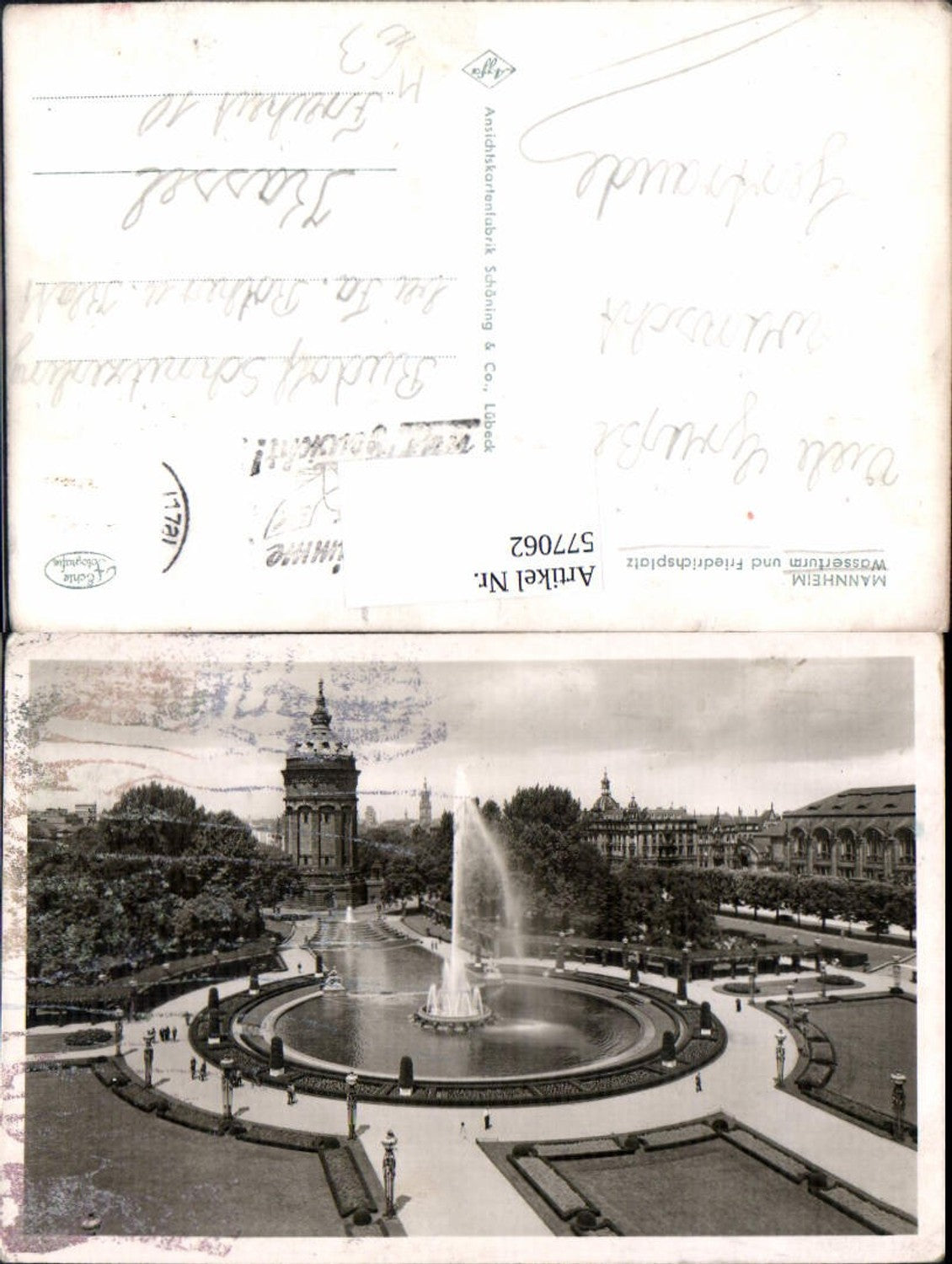 577062, Mannheim Water Tower and Friedrichsplatz
