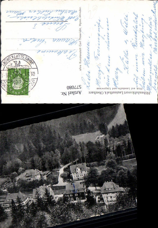 577080,Lautenthal i. Oberharz Langelsheim Blick auf Lesehalle u. Liegewiese