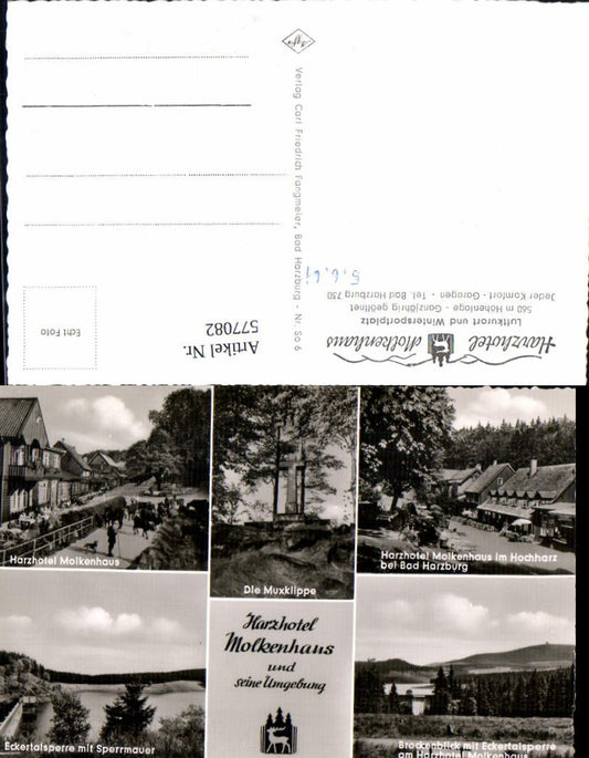 577082,Mehrbild Ak Bad Harzburg Molkenhaus Muxklippe Harzhotel Eckertalsperre