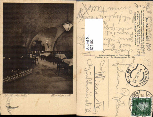 577102,Frankfurt a. Main Der Brückenkeller Innenansicht Wein Weinfaß