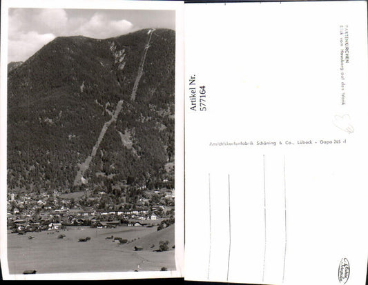 577164,Garmisch-Partenkirchen Blick v. Hausberg auf den Wank