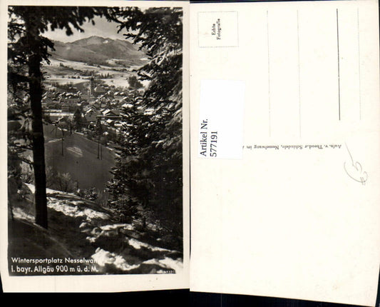 577191,Foto Ak Nesselwang Winteransicht Allgäu