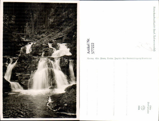 577222, Photo Ak Löffingen Rötenbach Gorge Cascades Wutach Gorge