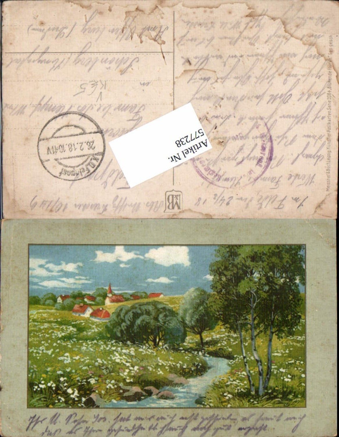 577238,Künstler AK Meissner & Buch 2084 Bach Ort