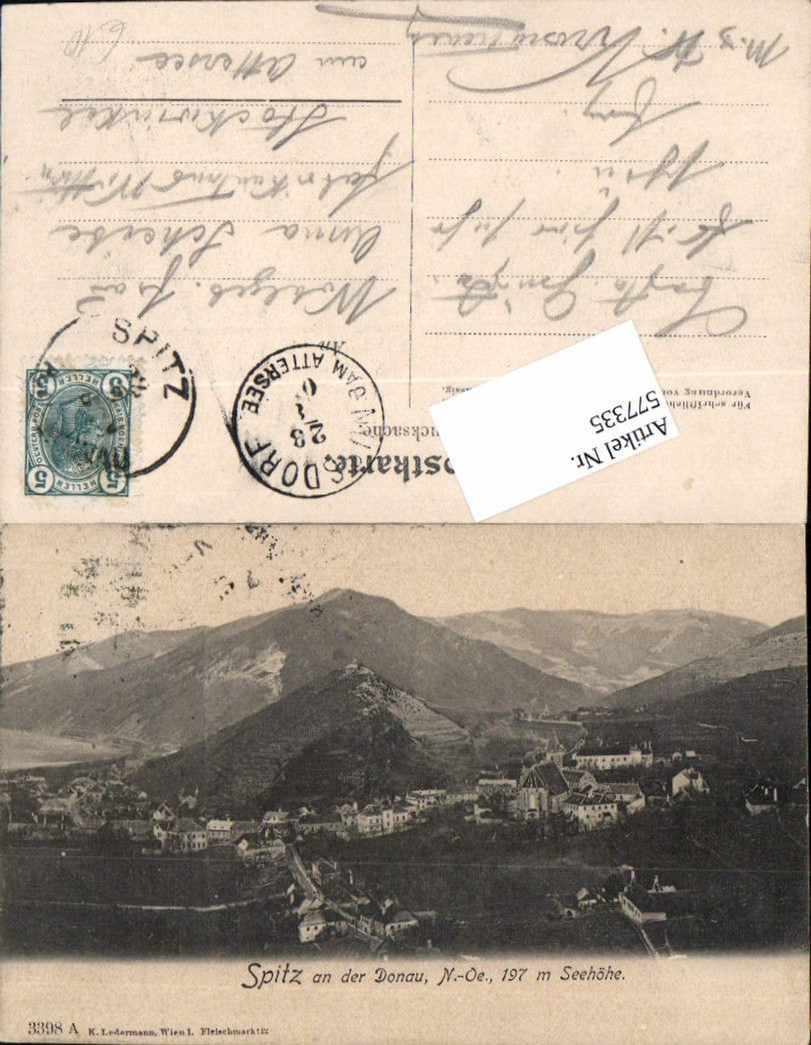 577335,Spitz an der Donau Wachau pub Ledermann 3398 A