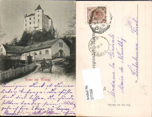 577350,tolle AK Gruß aus Wildegg bei Sittendorf Mödling 1900