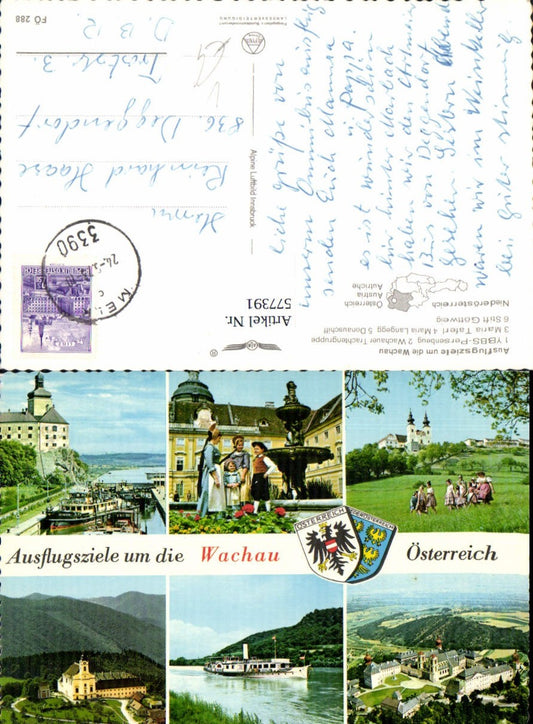 577391,Fliegeraufnahme Wachau Ybbs Spitz Dampfer Maria Taferl pub Alpine Luftbild