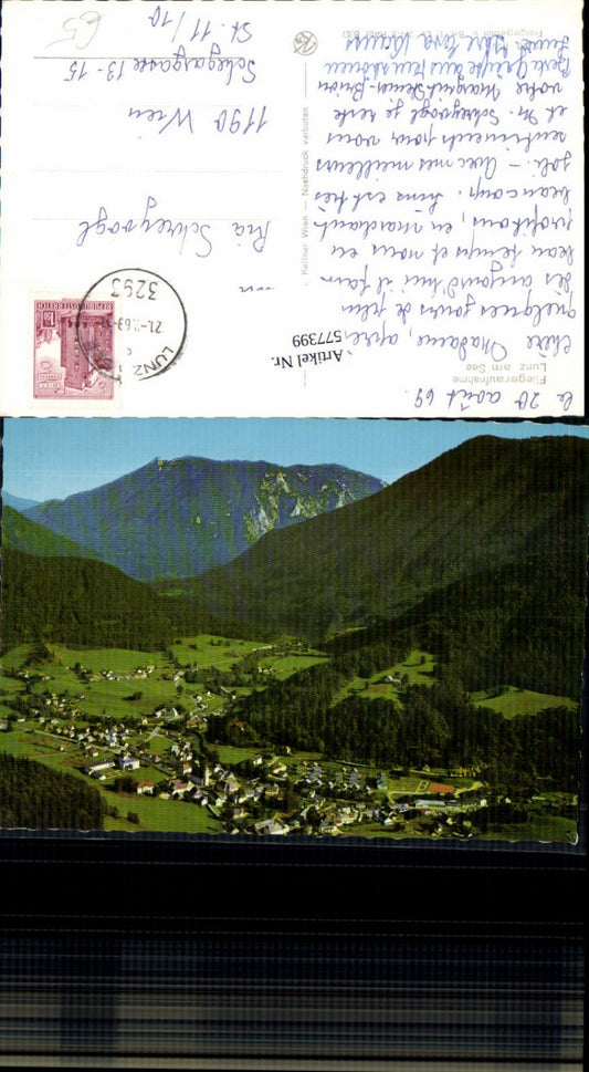 577399,Fliegeraufnahme Lunz am See Lunzersee