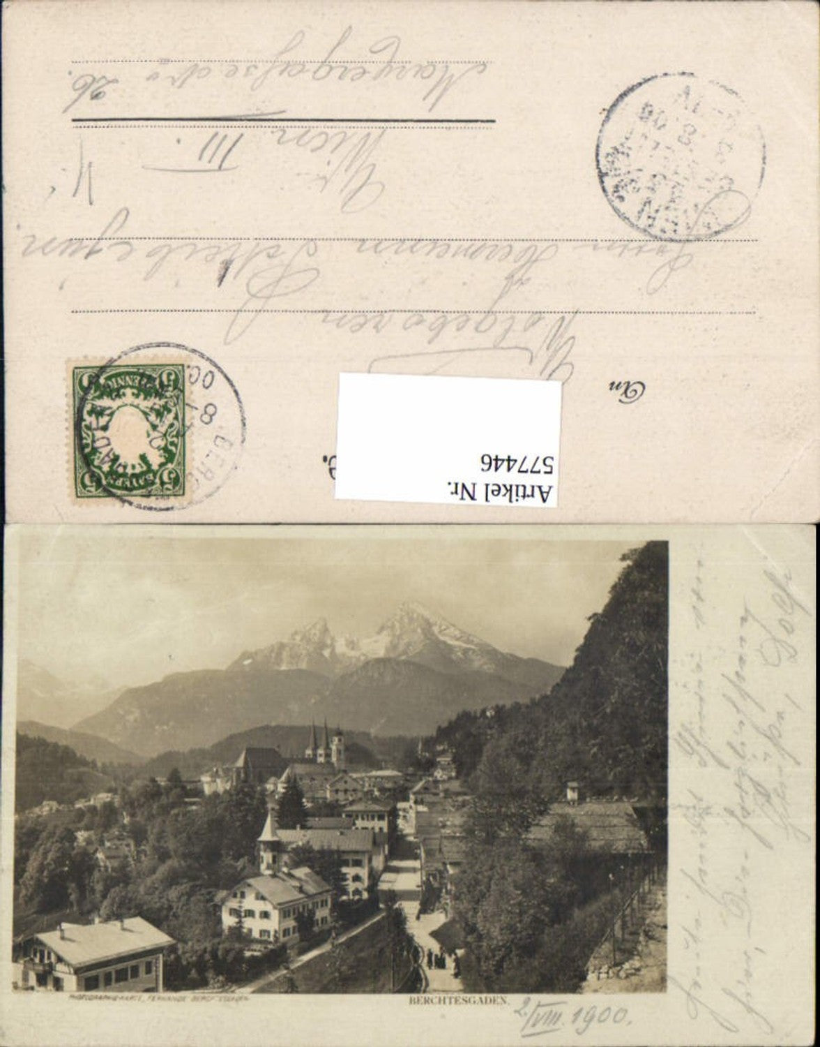 577446,Foto-AK Berchtesgaden 1900