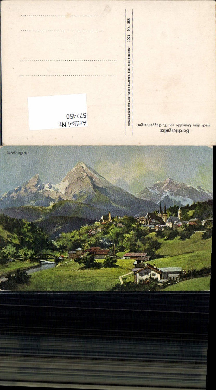 577450,Künstler AK T. Guggenberger Berchtesgaden