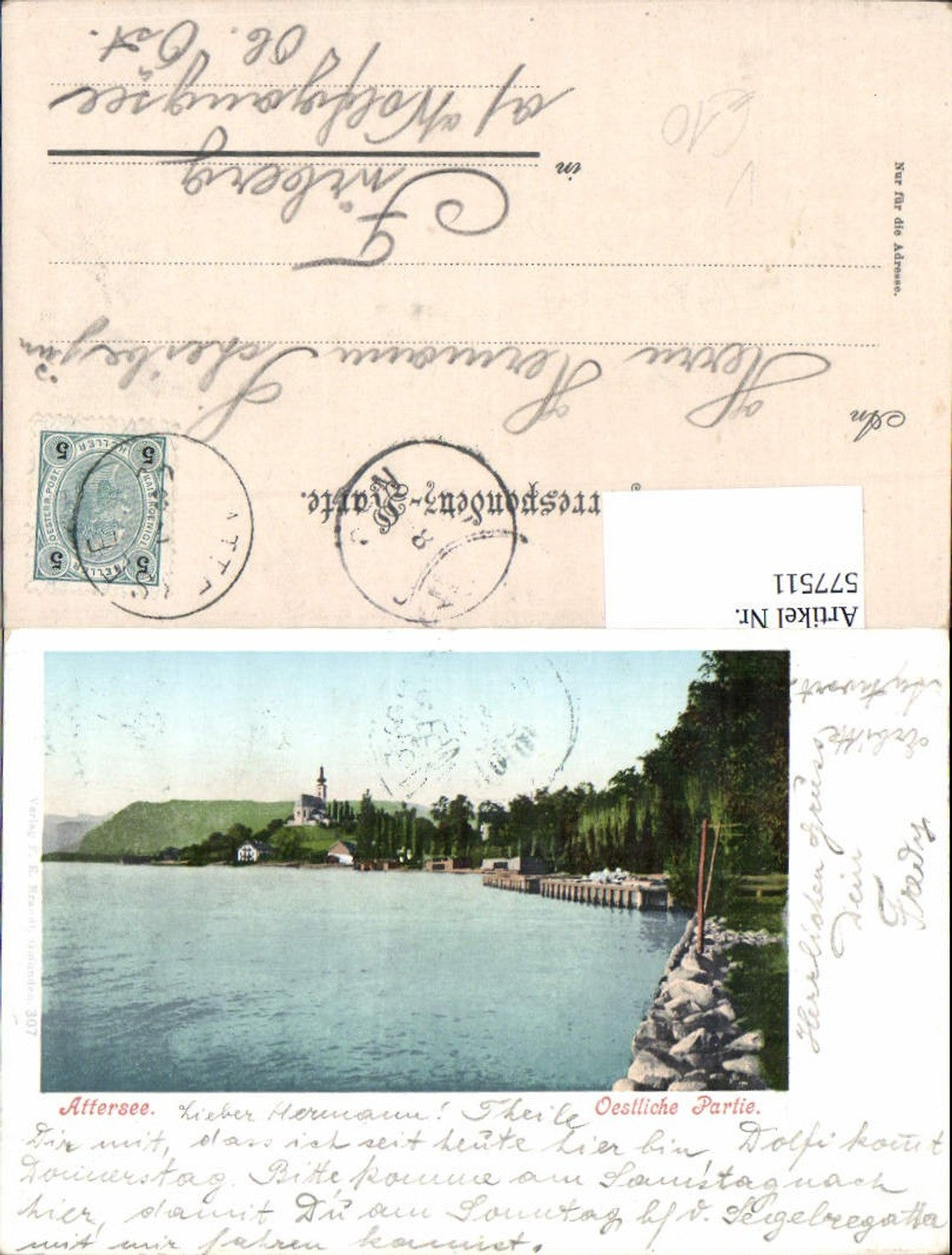 577511,Attersee Oestliche Partie pub Brandt 307