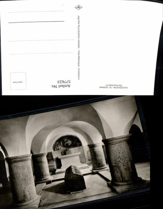 577623,Foto Ak Hildesheim St Michael Bernwardsgruft Kirche Sarg