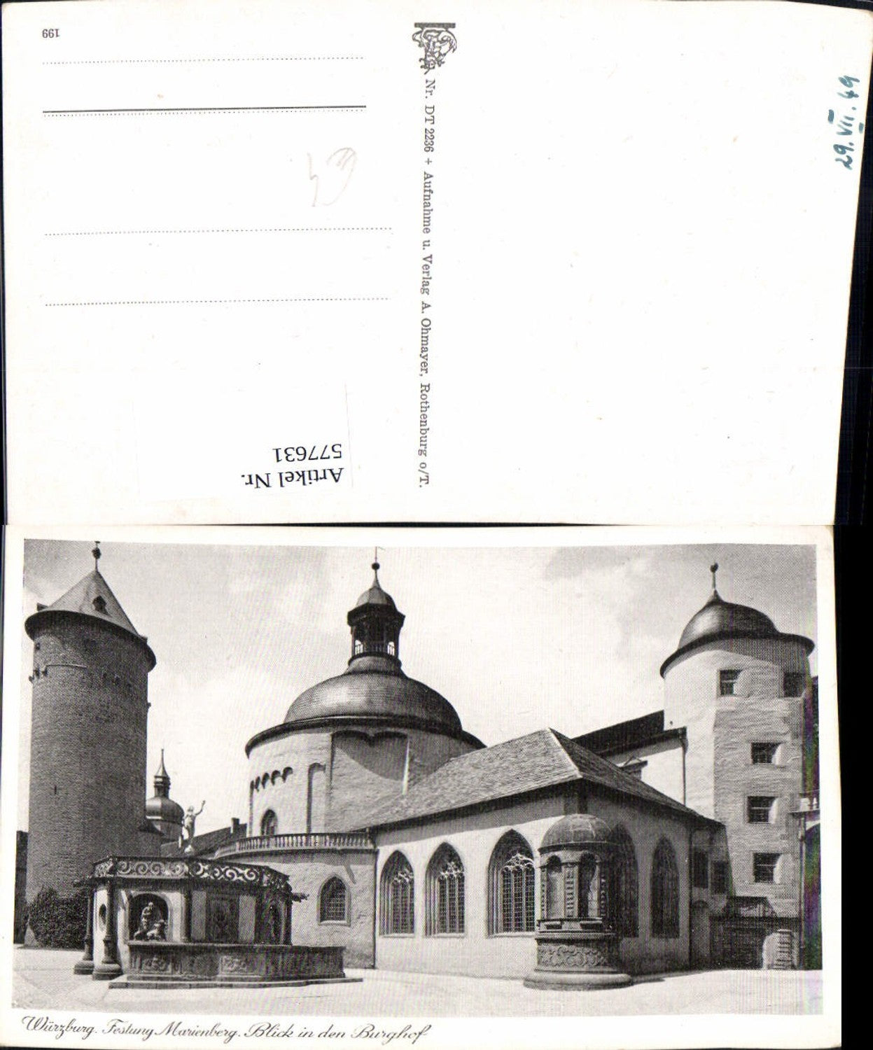 577631, Würzburg Marienberg Fortress View in the castle courtyard
