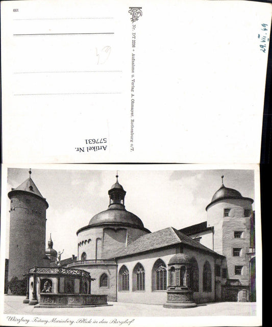 577631, Würzburg Marienberg Fortress View in the castle courtyard