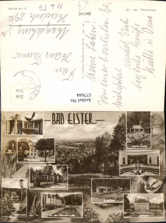 577644,Mehrbild Ak Bad Elster Kurtheater Moritzquelle Badecafe