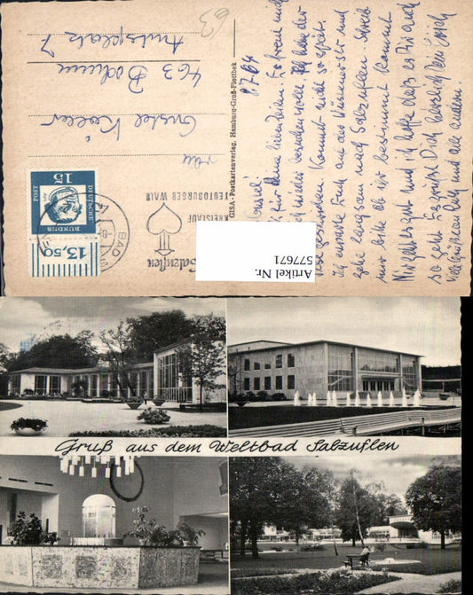 577671,Mehrbild Ak Bad Salzuflen Kurhaus Brunnen