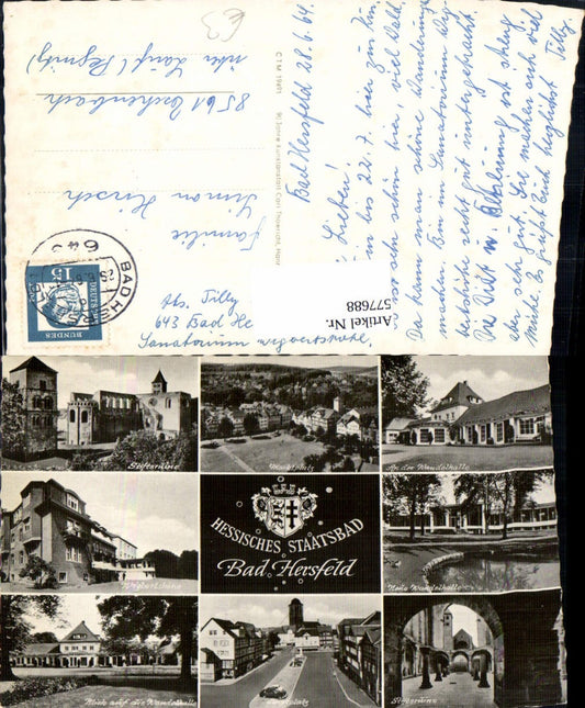 577688,Mehrbild Ak Bad Hersfeld Stiftsruine Wandelhalle Marktplatz